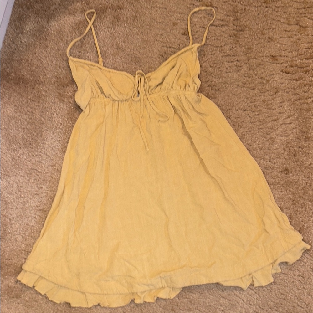 La Hearts Yellow Mini Dress